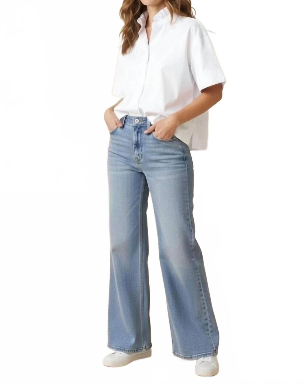 NEW SHOP KMJ reese boxy crop shirt top in white